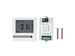 Termostato Semi Fio para ventilador/serpentina (com radiofrequência Semi Fio e display LCD)