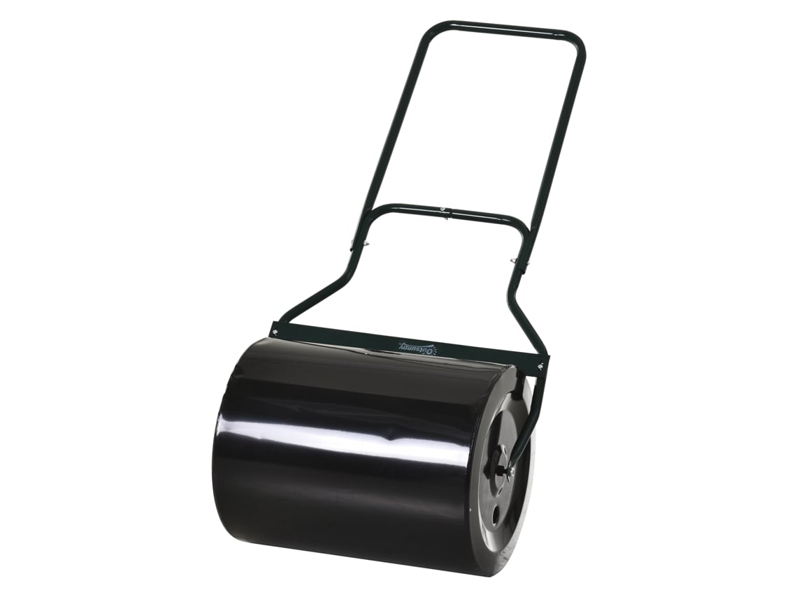 Rolo de Jardim Metálico Preto Impermeável, Tanque de Até 60 Litros , 57x40x123cm (água Ou Areia)