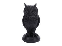 Suporte De Velas Gótico Ornamental Coruja Resina Casa