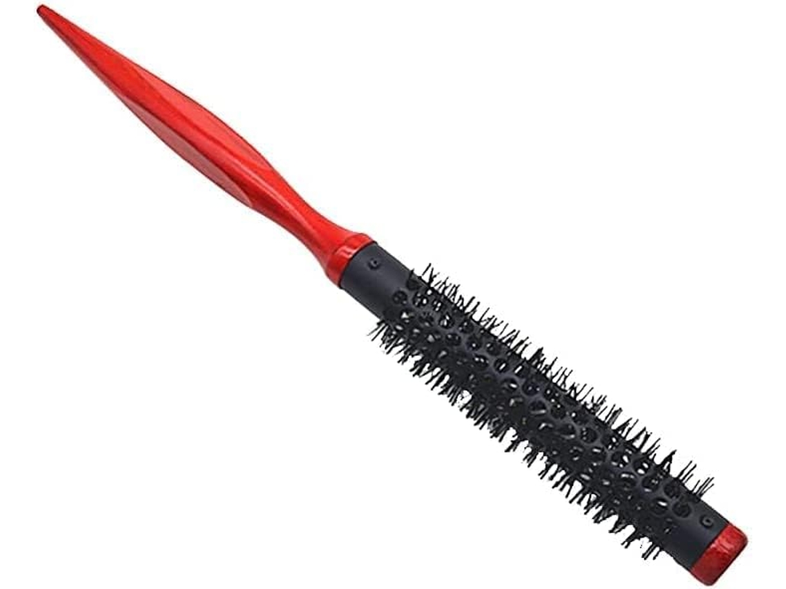 Escova Redonda De Nylon Para Penteados De Salão, Para Secagem Com Secador, Ondulação E Modelagem Plana Brilvibera (0,6 Polegadas)