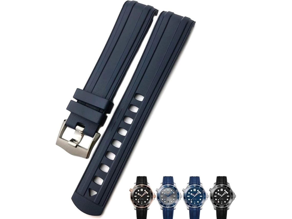 Pulseira de couro de 20 mm para relógio com alta qualidade confortável e resistente S/MARCA