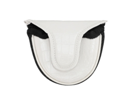 Capinha Para Putter Pu Com Forro Macio Anti-deslizante Resistente A Gotes E Poeira Branco