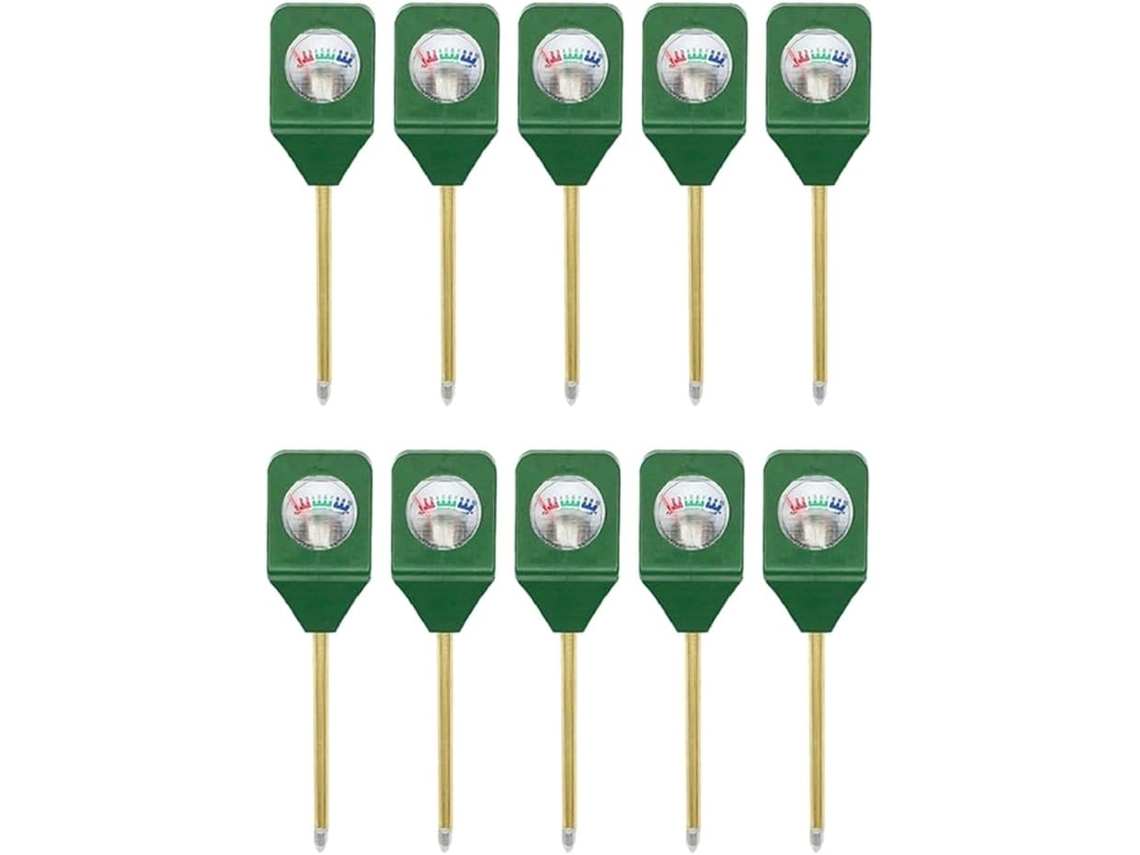 Kit Com 10 Monitores Portáteis De Umidade Do Solo, Mini Analisadores De Solo Para Vasos, Testadores Gokoco