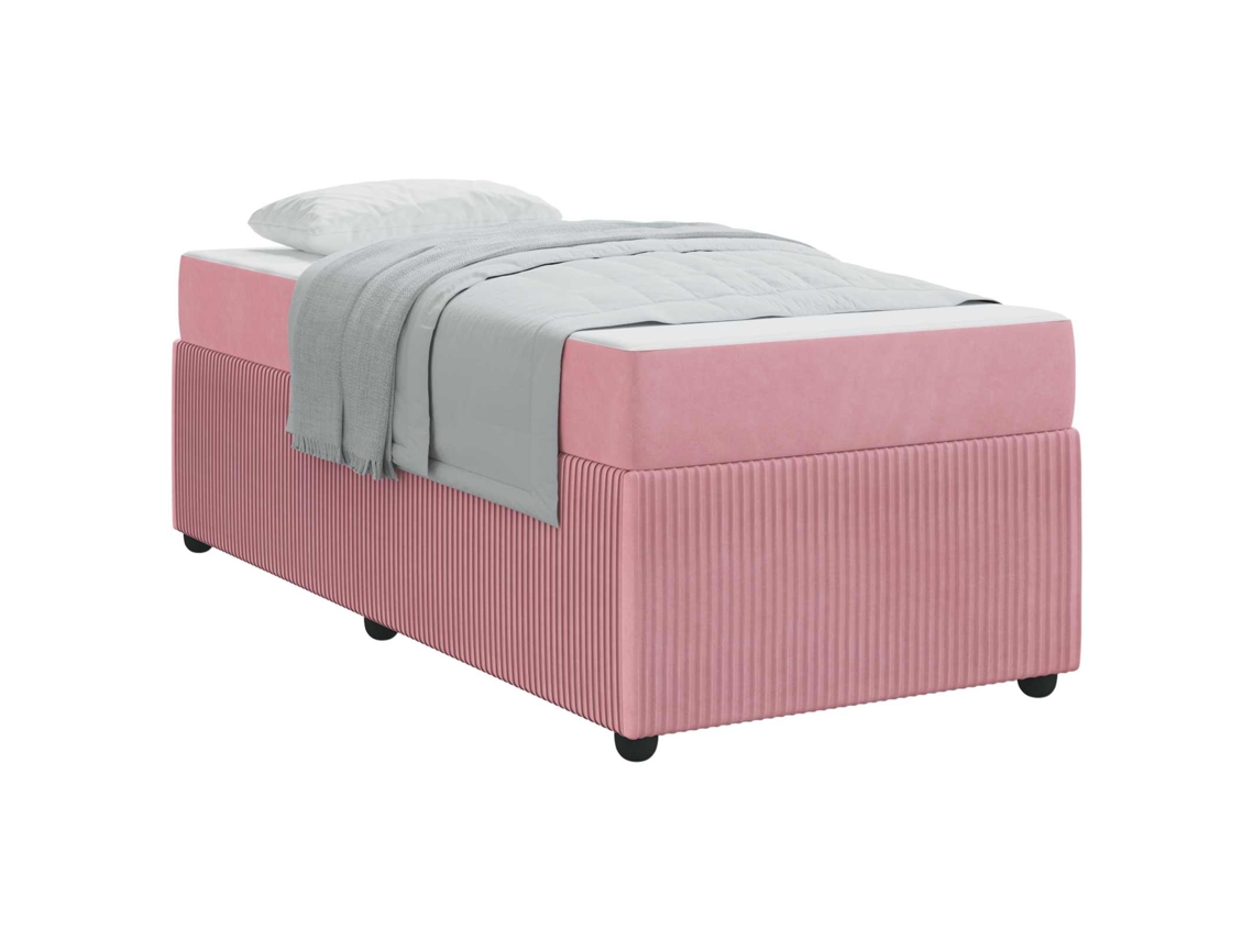 Estrutura da Cama com Colchão Rosa 90 X 200 Cm Tecido MAISON EXCLUSIVE