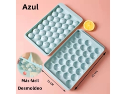 Forma de Gelo com 33 Compartimentos , Feita de Plástico Pp, para Fazer Sorvete. MDUG (azul, 25x15cm, 2 Unidades)