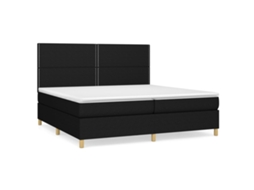 Box Spring Bed, Box Spring Beds Vidaxl Preto Tecido (200 X 200 Cm)