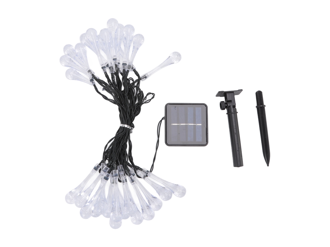 Luzes de Corda Solar Gotas 21,3ft 30 LEDs IP65 à prova d'água para jardim MARCA