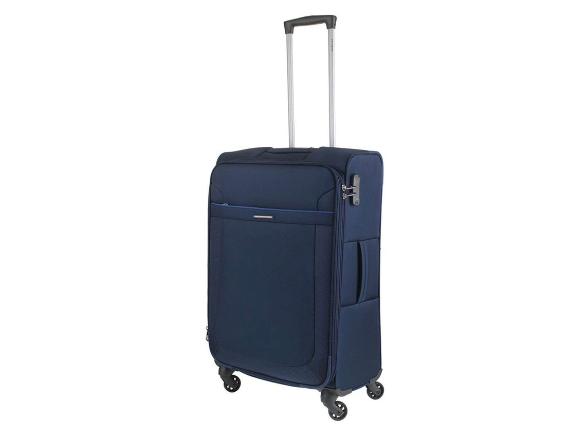 Mala De Viagem Grande Samsonite Anafi 70cm 4 Rodas Azul Escuro 63l