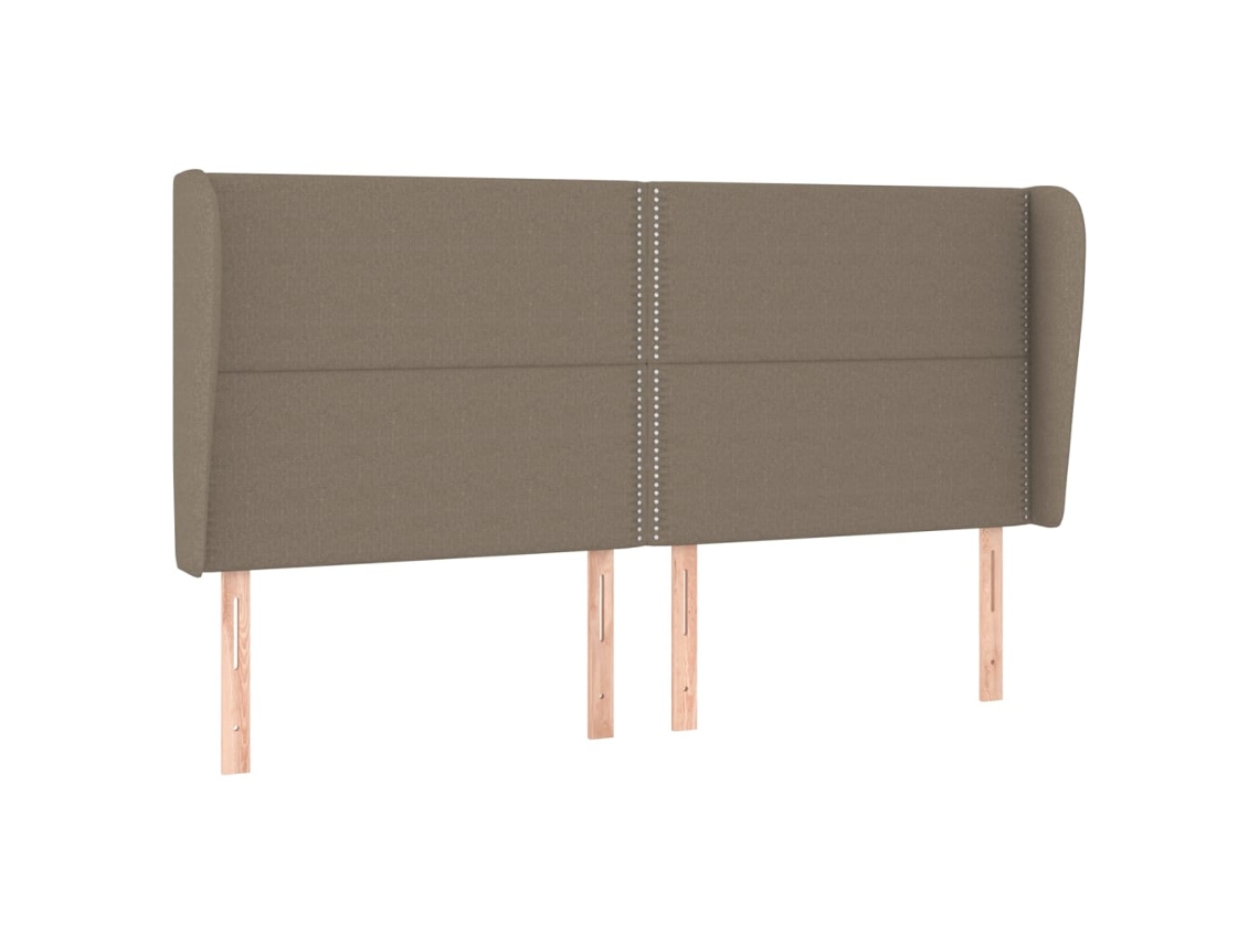 Headboard, Headboards Vidaxl Cinzento-acastanhado Tecido (203 X 23 X 118/128 Cm)