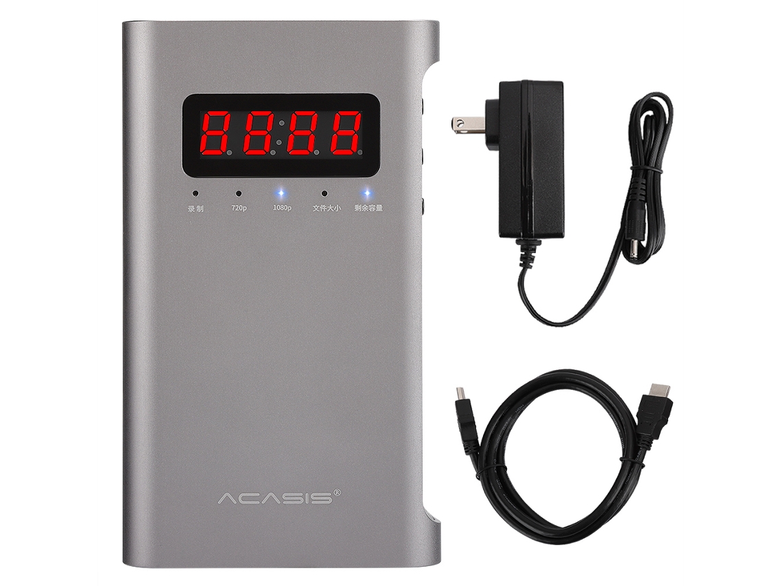 Acasis Gravador De Vídeo Usb Hdmi Caixa De Gravação 720p/1080p Com Entrada De 3.5mm