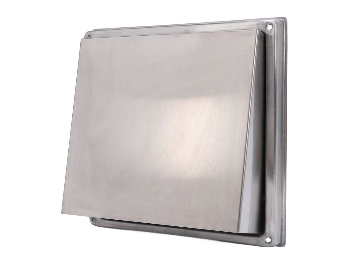 Tampa de Ventilação Parede Exterior 100mm Aço Inox Sus304