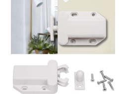 Ywbl Wh Conjunto De 10-travas Porta Com Abertura Automática Em Plástico Abs Para Armários, Com Trava Longa Para
