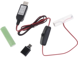 Cabo De Alimentação Usb Tipo C Lr6 Aa - 2 M, Bateria Substituição
