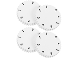 Botão De Temperatura Para Geladeira E Freezer, Conjunto De 4 Peças, Plástico Branco