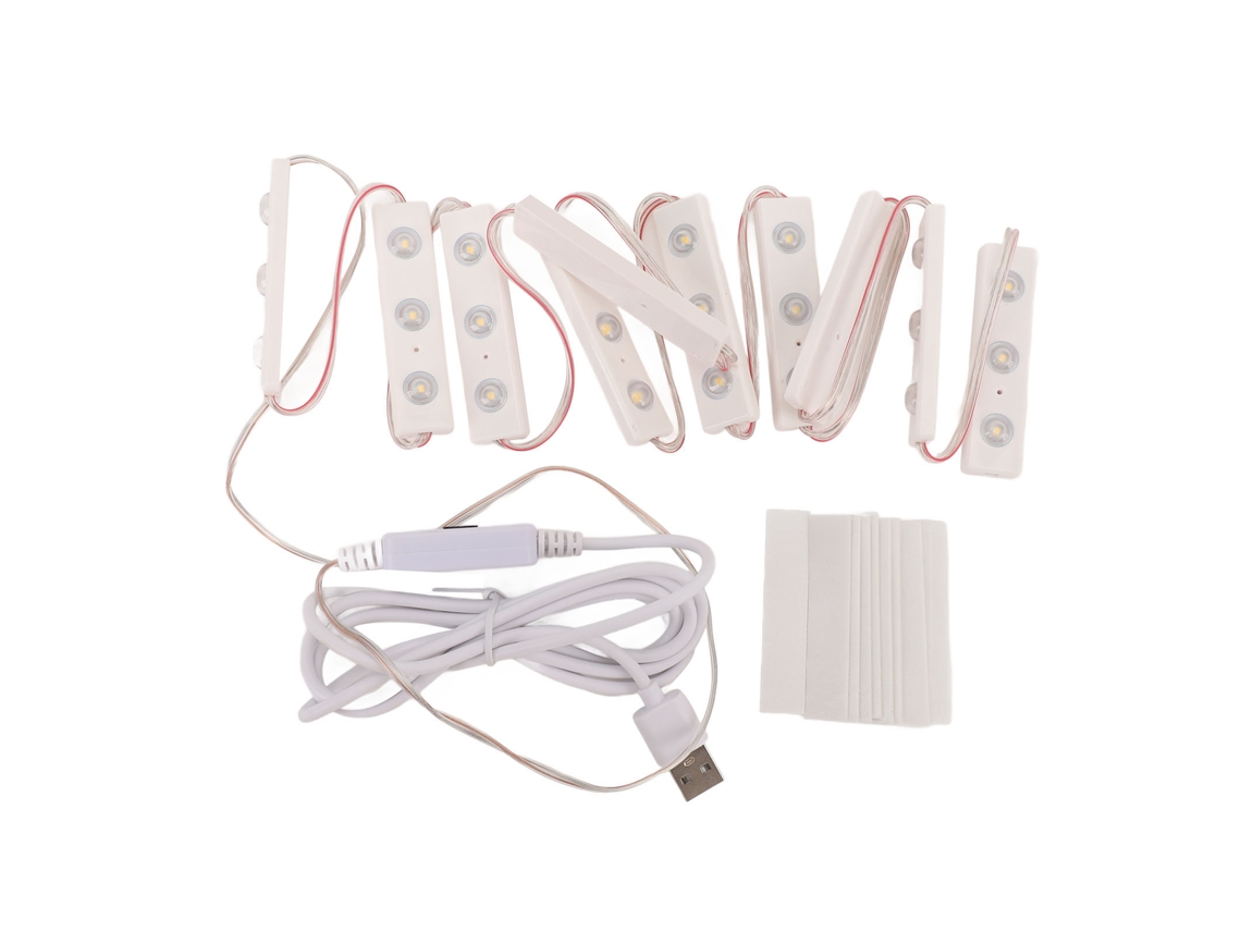 2026 luz Led para Vanity com Usb Regulável Sem Escalas Adesiva para Espelho de Maquiagem em Casa