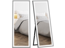 Espelho de Corpo Inteiro com Iluminação Integrada, Medindo 165x60cm, Pode Ser Colocado no Chão Ou na Parede SINI TECH STORE