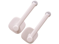 Linjou 2 Piezas Suporte De Parede Telescópico Organizador De Argolas De Cabelo Colares Cinza