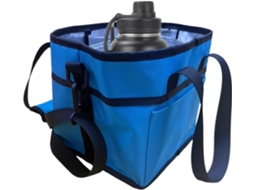 Bolsa Térmica Familiar Com 4 Compartimentos, Porta-copos Com Alça Ajustável, Passeios, Esportes, Na Cor Azul
