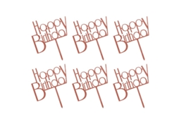 6 Peças De Cobertura De Bolo Para Decorações De Bolo De Aniversário