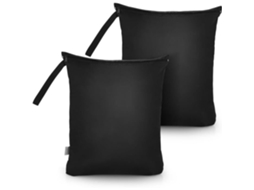 Conjunto De 2 Sacos De Roupa Reutilizáveis E Impermeáveis Com Fecho De Correr (40 X 50 Cm)