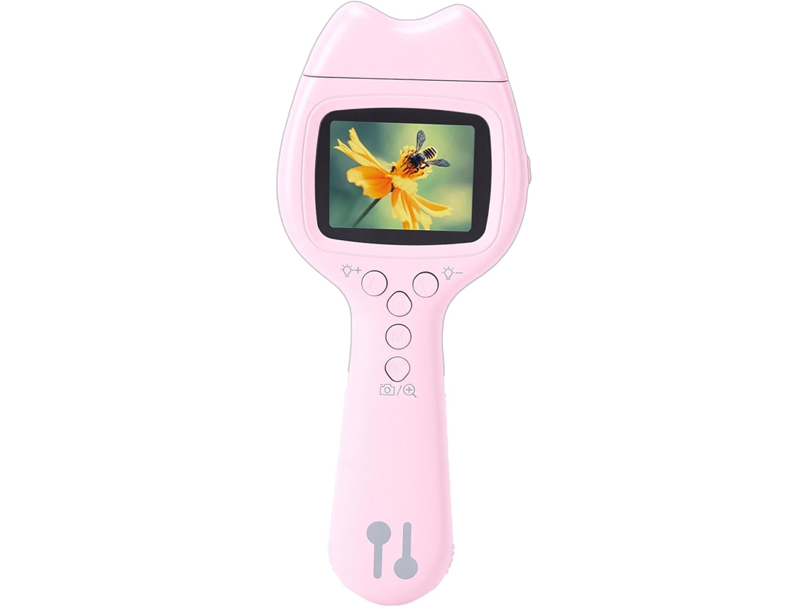 Microscópio Digital De Bolso, Ecrã De 2 Polegadas, Lente Teleobjetiva