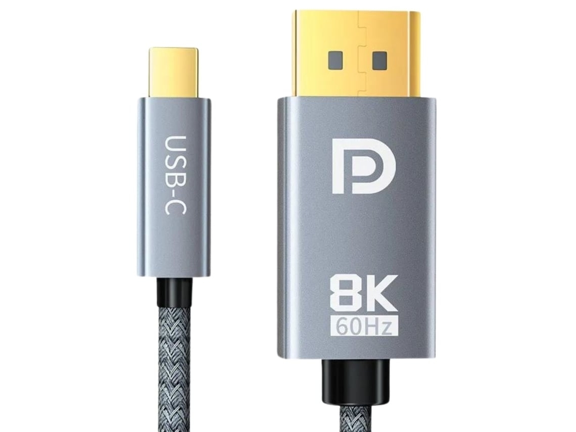 Cabo Displayport 1.4 Para Usb-c 8k@60hz 4k@144hz 32gbps 100cm*