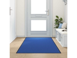 Vidaxl Tapete De Entrada Azul E Preto 120 X 300 Cm 100% Poliamida