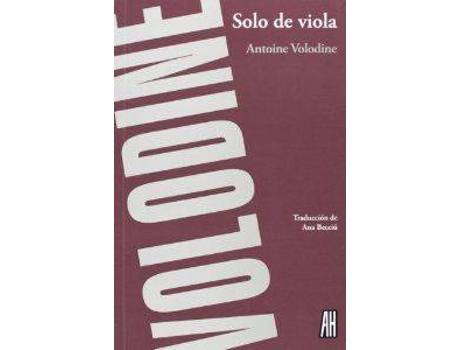 Livro Solo De Viola de Antoine Volodine (Espanhol)