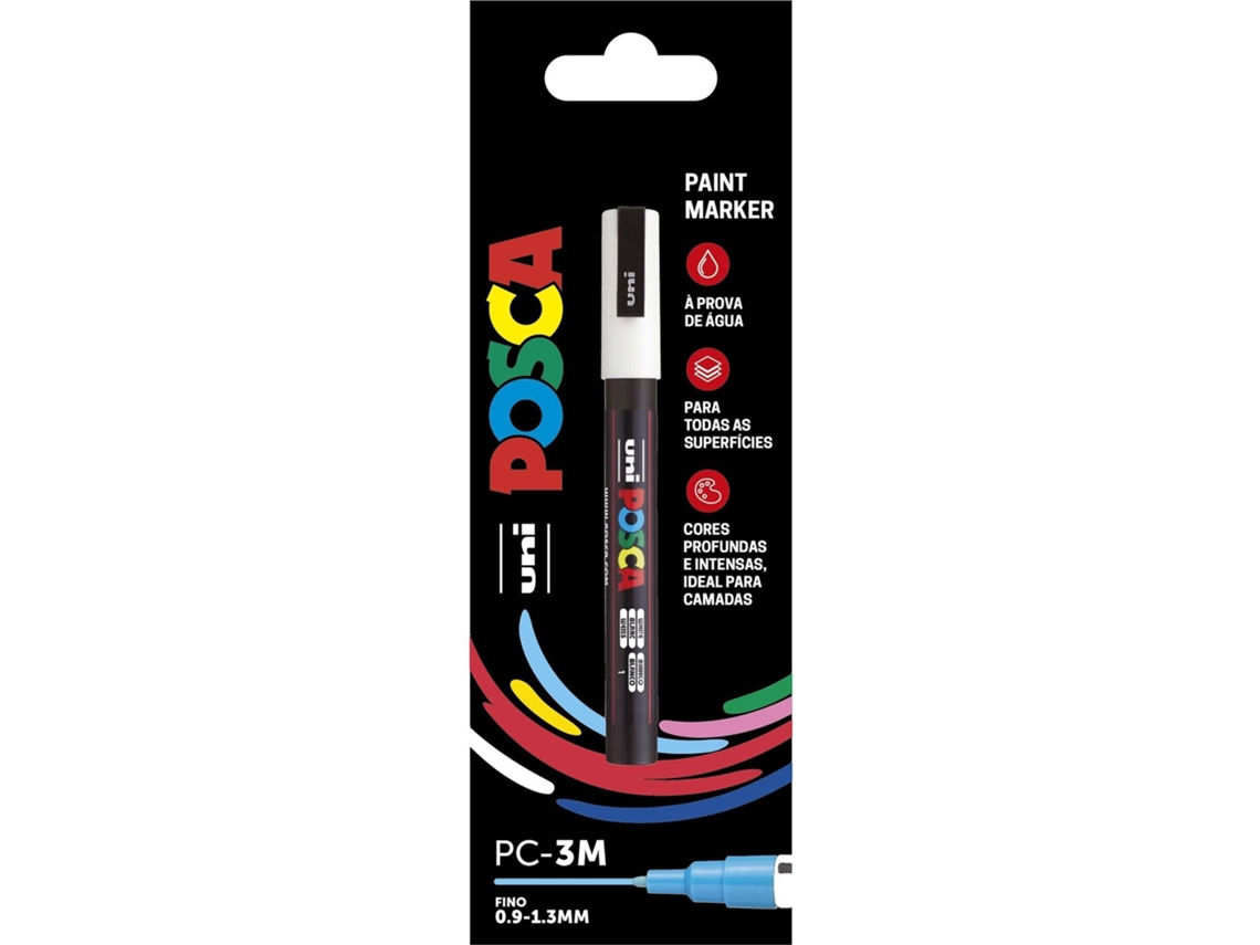 Marcador Posca Pc-3m Branco Uni