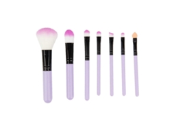 Conjunto De Beleza Com 7 Peças Pincel Para Sombra, Blush, Pó Solto, Puw7852 Everley891