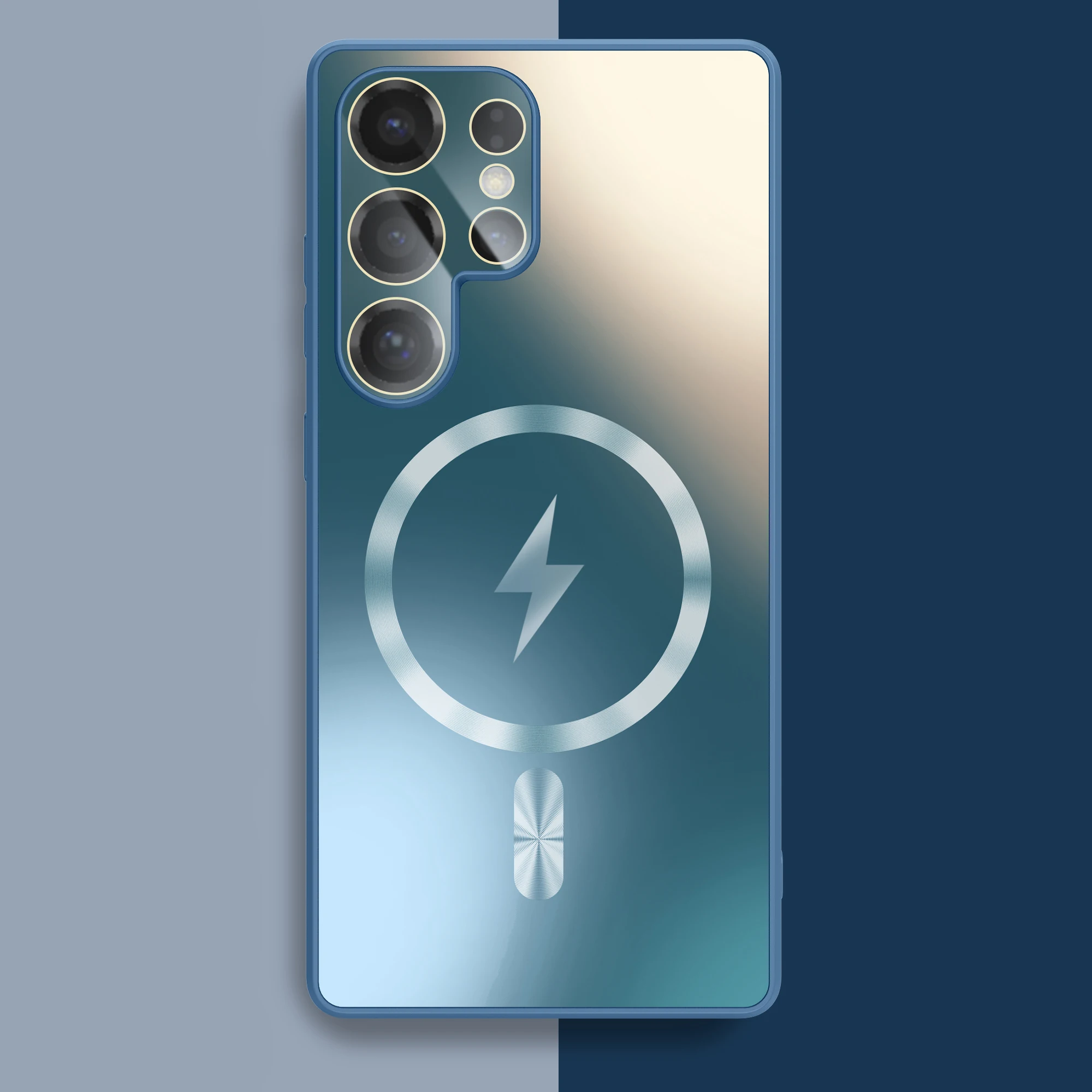 (samsung S24) Design Magnético Fosco Resistente A Impactos, Compatível Com Carregamento Sem Fio.