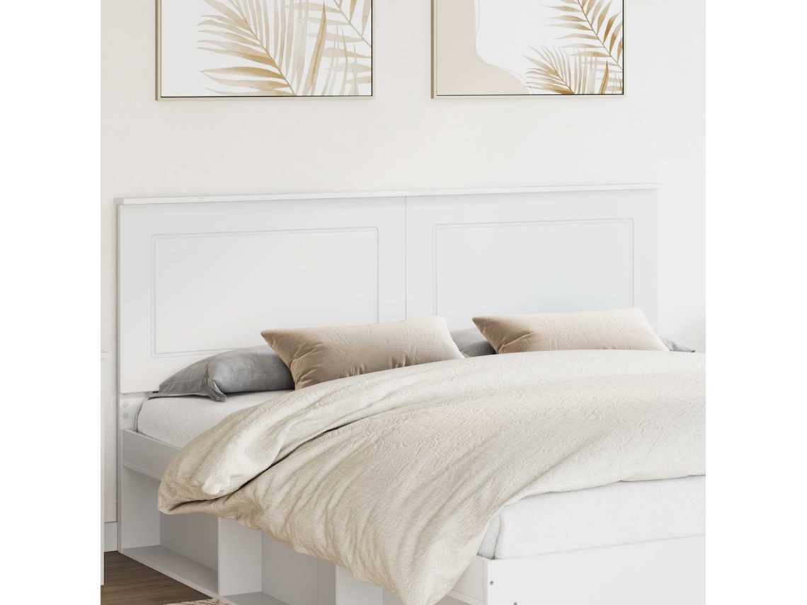 Vidaxl Cabeceira Branco 100 Cm Madeira Engenheirada