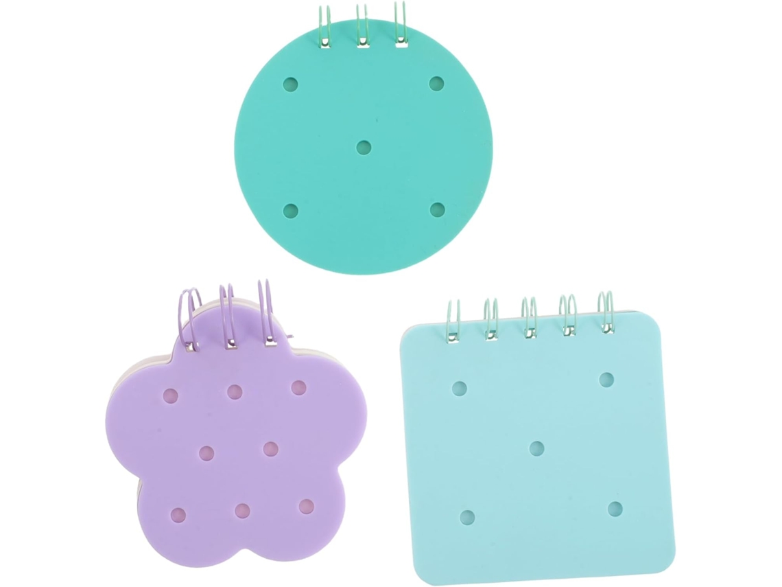 Bloco de notas de silicone em formato de flor para montar - Materiais de escritório essenciais, perfeitos para estudar, viajar e muito mais.