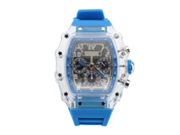 Relógio Transparente Masculino 50m Resistente À Água Pulseira de Silicone Fashio