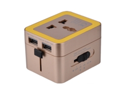Conversor Tomada LAXISCREED Usb 2.4a Dourado