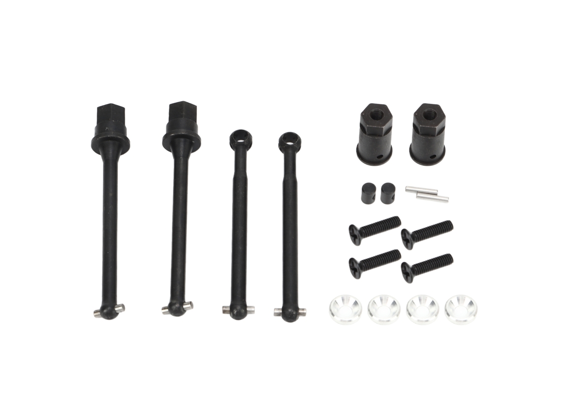 Mali eixo de Transmissão Dianteiro e Traseiro de Aço Alta Dureza para Axial 1/18 Rc Carro Acessório Anti roubo Resistente Ao Desgaste