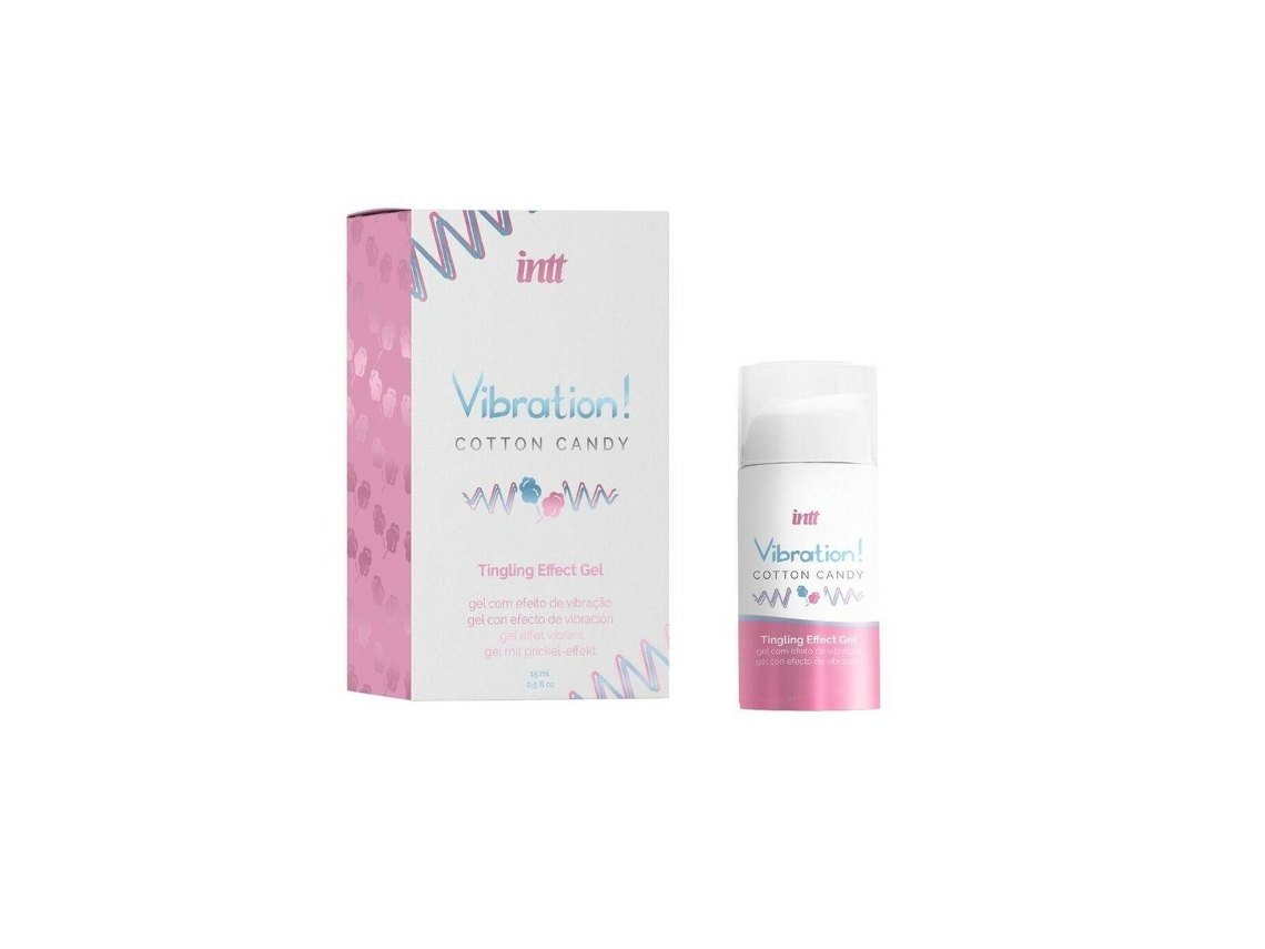 Intt - Potente Estimulante Íntimo Gel Vibrador Líquido Algodón De Azúcar 15 Ml