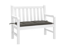 Vidaxl Almofadão Banco Jardim 100x50x7cm Mesclado Tecido Cinza-escuro