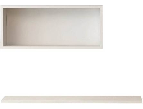 Prateleira  Felicita Branco (Aglomerado Melamina - 80x18x1.8 cm)