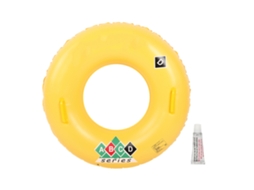 Boia De Piscina Circular De 90 Cm Em Pvc Ecológico Para Adultos, Com Alça.