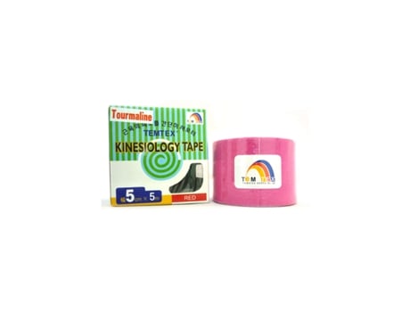 Fita Kinesiológica De Turmalina 5×5 Rosa 1 Un. Tourmaline