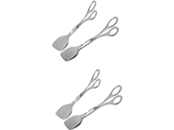 Vanzack Conjunto De 2 Pinças Aço Inoxidável Para Fritar, Grelhar, Churrasco, Cozinhar Carnes E Bifes, Pinças De Aço
