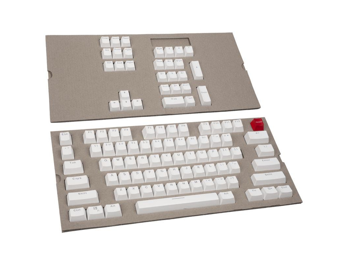 Conjunto de 104 Teclas Glorious Pc Gaming Race Abs Doubleshot Branco Us
