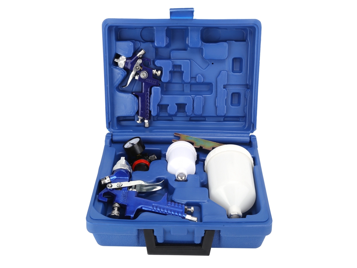 Laxiscreed Kit De Pulverização Com Pistola, Manômetro E Caixa De Armazenamento