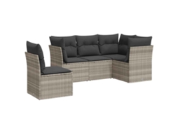 Garden Sofa Set, Garden Sofa Sets Vidaxl Cinzeto Rattan / Vime (n/a)