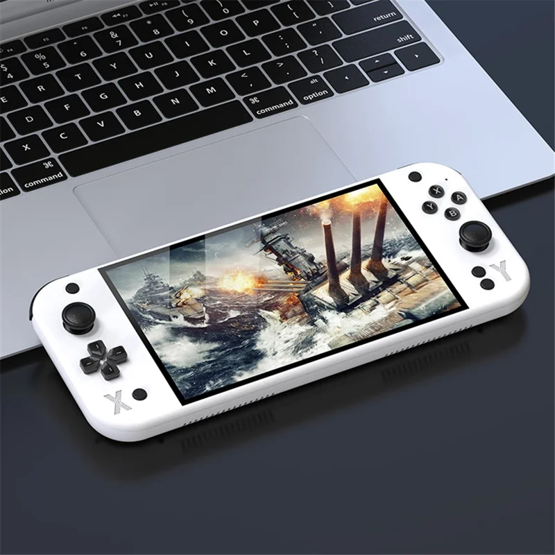 Consola De Jogos Portátil Halinuia Para G90, Ecrã Ips Hd 7 Polegadas, Multi‑emulador Arcade - Branco
