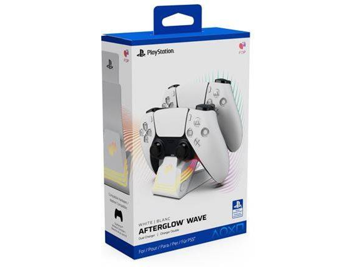 Suporte de Carregamento PDP para PS5 - Afterglow Wave (Branco)