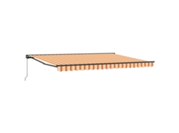 Conjunto 1 Toldo Retrátil Vidaxl Amarelo Alumínio (450 × 300 Cm)