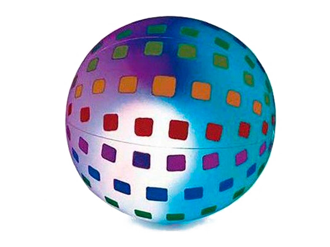 Bola Inflável Estilo Led Multicolor Fabricada Em Vinil Ideal Para Curtir Neste Verão Ø 36 Cm Acan