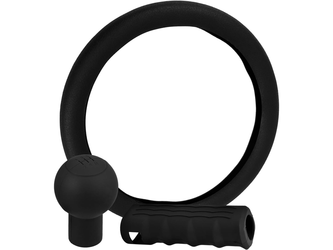 Conjunto De 3 Peças Capas Silicone Pretas Para Volante,freio Mão E Câmbio,com Superfície Lisa.
